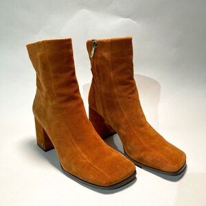 Sam Edelman Mayla Brown Suede heeled boots womans 10M